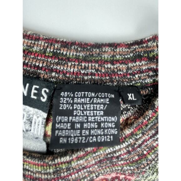 Vintage Barnes Storm Geometric Stripe Design Lightweight Sweater Size XL - Picture 8 of 10